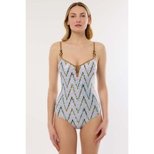 Ayyıldız 4312 Pembe Simli Mayo