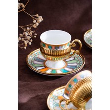 Pompei 6 Kişilik Porselen Kahve Fincanı Takımı