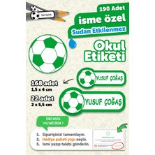 Okul Etiketi Kalem Defter Isimli Etiket Isim Yazılabilen Bursaspor - 190 Adet Özel Yeni Tasarım