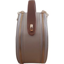 Motto Collection Çapraz Kadın Çantası Açık Vizon - Taba 1477