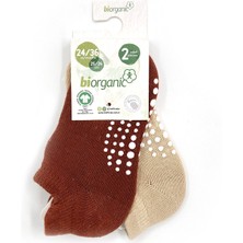 Biorganic Unisex 2'li Kaymaz Çorap 68487