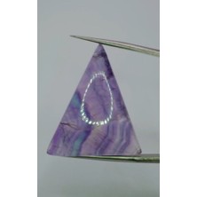 35.70 ct 31.7X27.3 mm  Cabachon Natural Multi-Color Fluorite