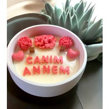 Anneler Gününe Özel ‘canım Annem’ Yazılı Dekoratif Kasede Mum