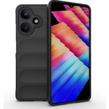 Tredonim Infinix Hot 30 Kılıf Esnek Tpu Oyuklu Arka Yüzey Tasarımlı Tdom Etnik Silikon Kapak - Siyah