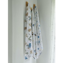%100 Pamuk Müslin Bebek Battaniyesi 3'lü Set Oeko-Tex Sertifikalı MÜSLIN ÖRTÜ 80 x 90  cm