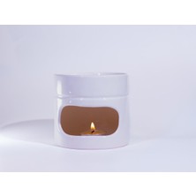 Beyaz Renk | Seramik El Yapımı Buhurdanlık | Mumluk | Dekoratif Buhardanlık