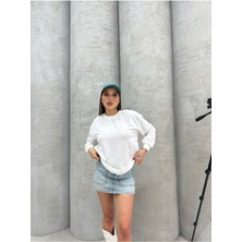 Düz Renk Kadın Sweatshirt