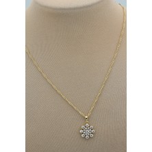 Stil Incisi/xupıng Jewelry Çiçek Zirkon Taşlı Kolye