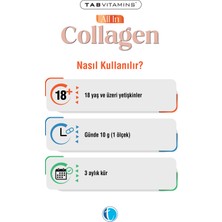 All in Collagen 30 Servis Aromasız Hidrolize Kolajen Peptitleri Tip 1 Tip 2 Tip 3 Tip 5 Tip 10