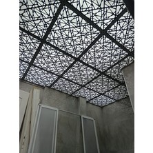 Dekoratif Asma Tavan Paneli Labirent Modeli 60 x 60 cm