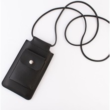 Vegan Deri Askılı Telefon Çantası – Iphone 16 ve Tüm Modellerle Uyumlu, Minimal Cepli Günlük Çanta (Krem, Siyah, Kahve, Sarı, Kırmızı, Turuncu, Mavi, Lila, Beyaz)