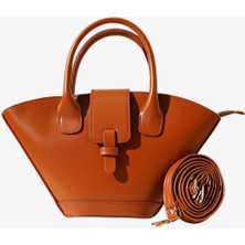 Taba Bucket Kova Model Asimetrik Kesim Astarlı Kadın Çanta - Rb1032