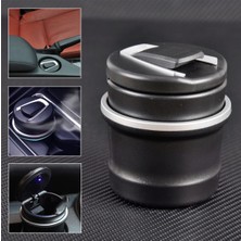 Oto Küllük Işıklı Bardaklık Uyumlu Kapaklı Bmw Tip Mini Çöp Kovası