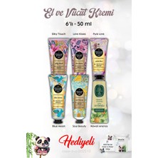 50 ml Pure Love, Silky Touch, Love Kisses, Blue Moon, Hawaii Ananas, Soul Beauty El Kremi 6'lı ve Rosie