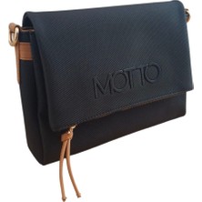 Motto Collection Çapraz Kadın Çantası Siyah - Camel 1483