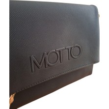 Motto Collection Çapraz Kadın Çantası Siyah - Camel 1483