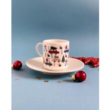 Yılbaşı Arabası Türk Kahvesi Fincanı