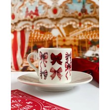 Fiyonk Kurdele Yılbaşı Türk Kahvesi Fincanı