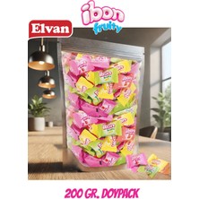 Ibon Sütlü Meyveli Şeker 200 Gr. Küçük Boy Dökme Doypack Çilek Kavun Şeftali Muz