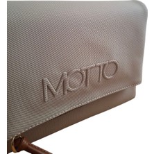 Motto Collection Çapraz Kadın Çantası Açık Vizon- Taba 1483