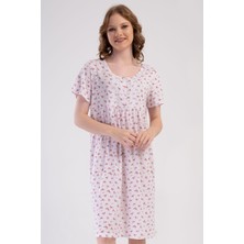 Kadın Kısa Kol Somon Gecelik %100 PAMUK C7T7N7O161