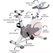 Kochler Teker Koruyucu Kapaklı Spinning Bike Kondisyon Bisikleti Ve Egzersiz Aleti - Kondisyon Aleti