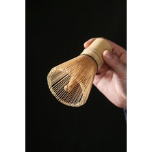 3 Parça Matcha Çayı Fırça ve Bamboo Whisk Tutucu ve Bambu Kaşık Set MT155