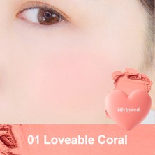 Lilybyred Luv Beam Cheek / Tekli Toz Allık - 01 Loveable Coral