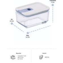 Neoflam Perfect Seal Dikdörtgen Cam Saklama Kabı Seti 4 Parça