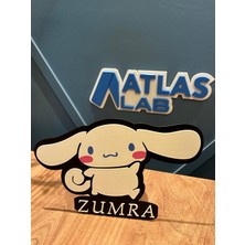 Atlas Lab Sevimli Cinnamoroll 3D Tablo – Kişiye Özel Isimli Çocuk Odası Dekoru