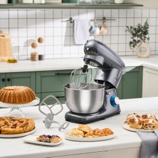 Karaca Multichef Stand Mikser Antrasit Mutfak Şefi 1900W 5,5 Lt (Kıyma Çekme /Sucuk-Sosis/İçli Köfte Aparatlı)