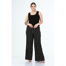 Myline Paçası Yırtmaçlı Beli Lastikli Pantolon 45683