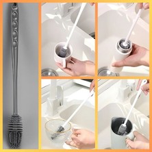 Sparkle Jar Silikon Uzun Saplı Kavanoz Yıkama Fırçası