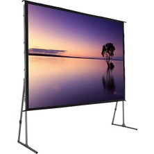 Codegen Ff-40 400X300 cm Katlanabilir Taşınabilir Alüminyum Çerçeveli Fast Fold Projeksiyon Perdesi