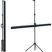 Codegen TX-20 200x200 cm Tripod Ayaklı Taşınabilir Manuel Projeksiyon Perdesi (Arkası Siyah Fonlu)