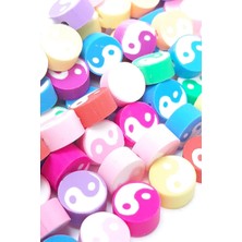 Hayalperest Boncuk Ying Yang Fimo Hamur Boncuk