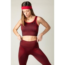 Maraton SlimFit Kadın Bisiklet Yaka  Kolsuz Siyah Bra 813055