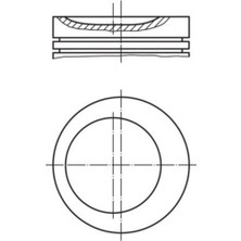 Mahle 831400 Piston 84.00MM Std E36 318I E34 518I 1.8ı 93-99 M43BB18