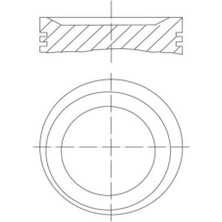 Mahle 831000 Piston 85.00MM Std E36 E46 316I 318I 1.9ı 98-01 M43B19 (118 Ps)