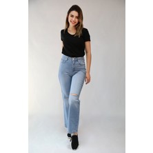 Balins Geniş Paça Pantolon Açık Mavi