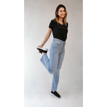 Balins Geniş Paça Pantolon Açık Mavi