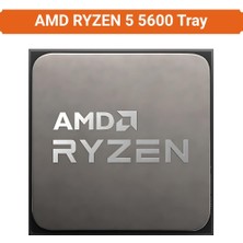 AMD Ryzen 5 5600 3.5/4.4GHz 32MB AM4 Tray İşlemci 6 Çekirdekli 65W TDP Gücü