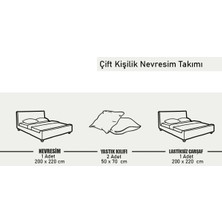 Rebeka Home Collection Antrasit Saten Çift Kişilik Nevresim Takımı