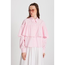 Minaaise Sophia Poplin Gömlek Pembe