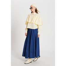 Minaaise Sophia Poplin Gömlek Sarı