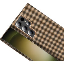 Zore Samsung Galaxy S24 Ultra Kılıf M-Safe Şarj Özellikli Karbon Fiber Görünümlü  Gros Kapak