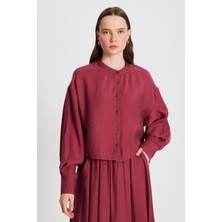 Minaaise Jasmine Bluz Bordo