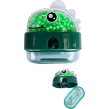 Sevimli Dinazor Başlıklı Kalemtraş Hazneli 1 Adet