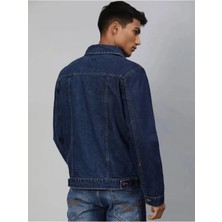 Erkek Düğmeli Likralı Slim Fit Kot Ceket