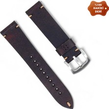 Nettech Samsung Watch 22 mm Uyumlu Deri Kordon